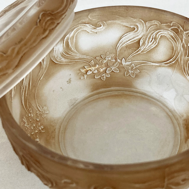 ルネ・ラリック小物入れ蓋物クリーム入れコティCOTY