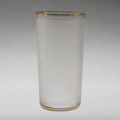 オールドバカラ「春海バカラ 金縁霰切子 ゴブレット」《アンティック