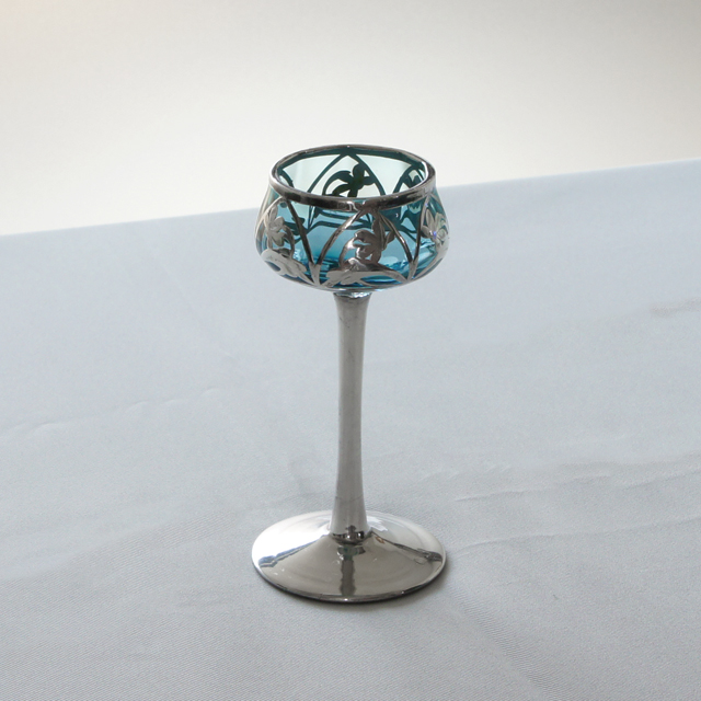 WEBSTER】 【純銀/ガラス】コースター 4枚 スターリングシルバー