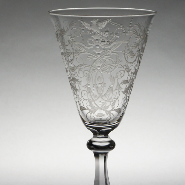 アンティークグラス レーマーグラス 茶色 吹きガラス R1340ダI