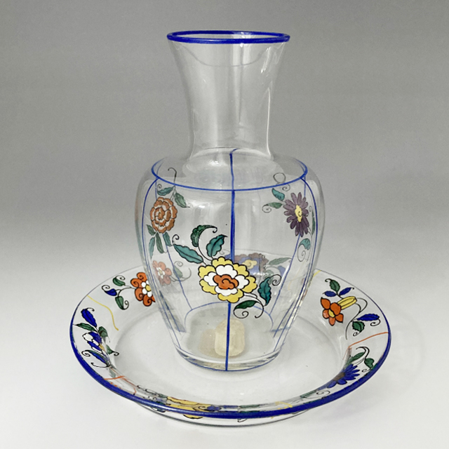 CRISTAL DE SEVRES「花文水差しセット」《アンティックかとう》