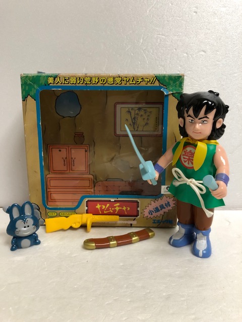 1986年☆箱入☆エポック ドラゴンボール ヤムチャ ソフビ人形 箱