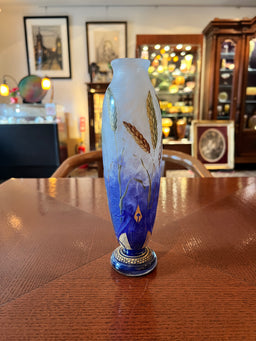 Daum ドーム フランス製 ガラスの置物 ブルー Daum ドーム フランス製