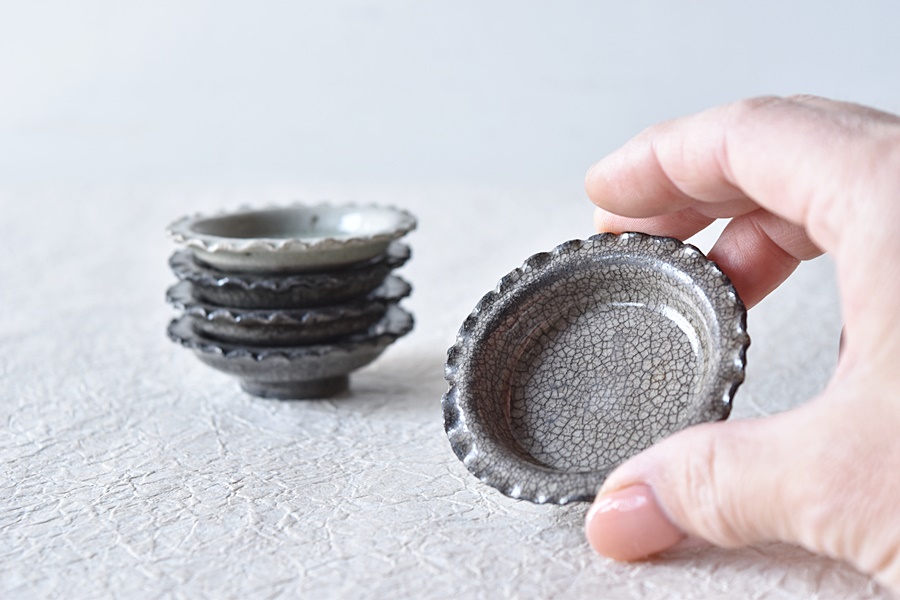 アンティーク 御深井焼 豆皿 2つセット アンティーク 御深井焼 豆皿 2