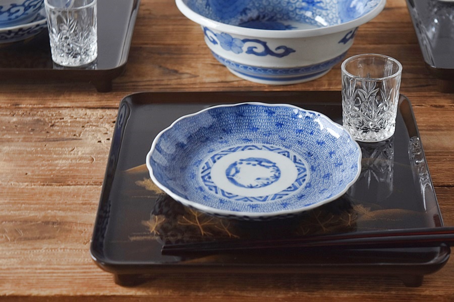 格安！】古伊万里 大皿 上品 花微塵 超オススメ❗️ 格安！】古伊万里