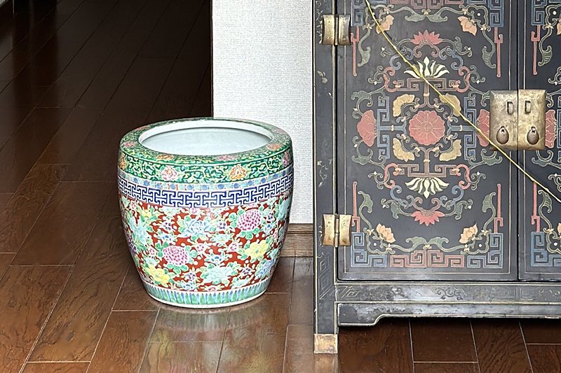 伊万里 色絵 十錦手 火鉢 小 - 生活骨董と古布のアンティークショップ