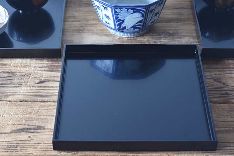 輪島塗 漆塗 懐石膳 折敷膳 角盆 四方膳 茶道具 御膳 茶懐石 輪島塗