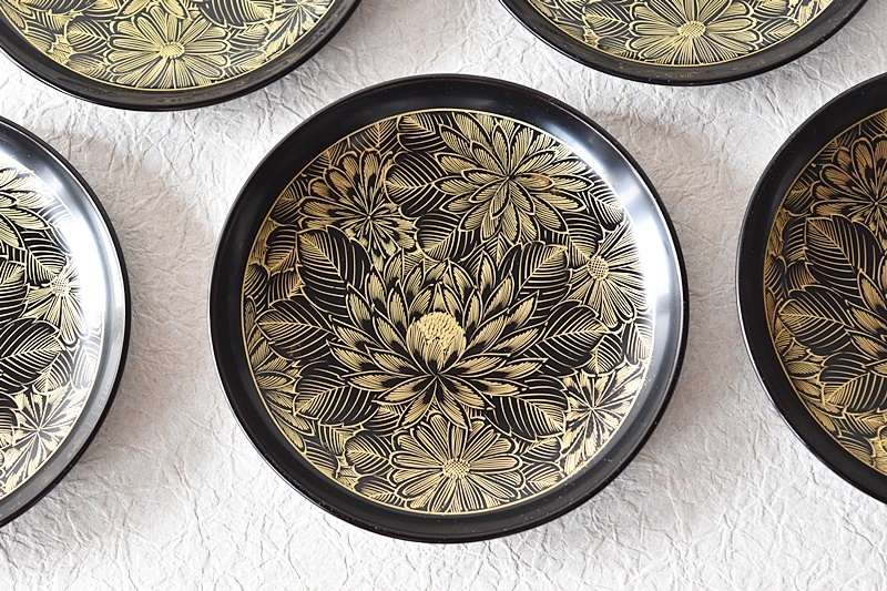 輪島屋 善仁 銘々皿 小皿 5枚 未使用 輪島屋 善仁 銘々皿 小皿