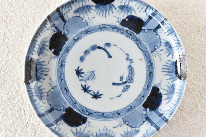 古伊万里 染付 太明年製 円皿 5枚セット 古伊万里 染付 太明年製 円皿