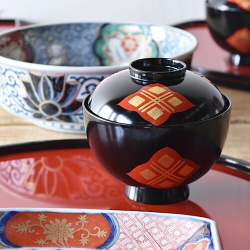 輪島塗 総菊蒔絵 重台 共箱 懐石道具 会席 重箱 輪島塗 総菊蒔絵