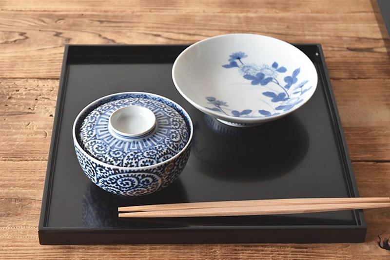 茶道具】伊万里焼 蛸唐草文茶碗 茶碗A410 茶道具】伊万里焼 蛸唐草文