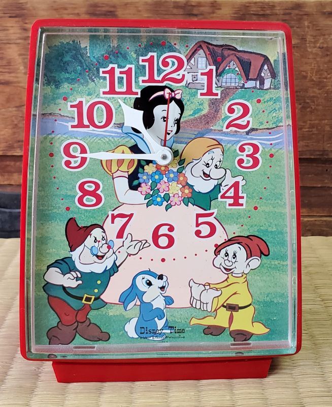 セイコー・ディズニータイム【白雪姫】・昭和40年代手巻き目覚まし