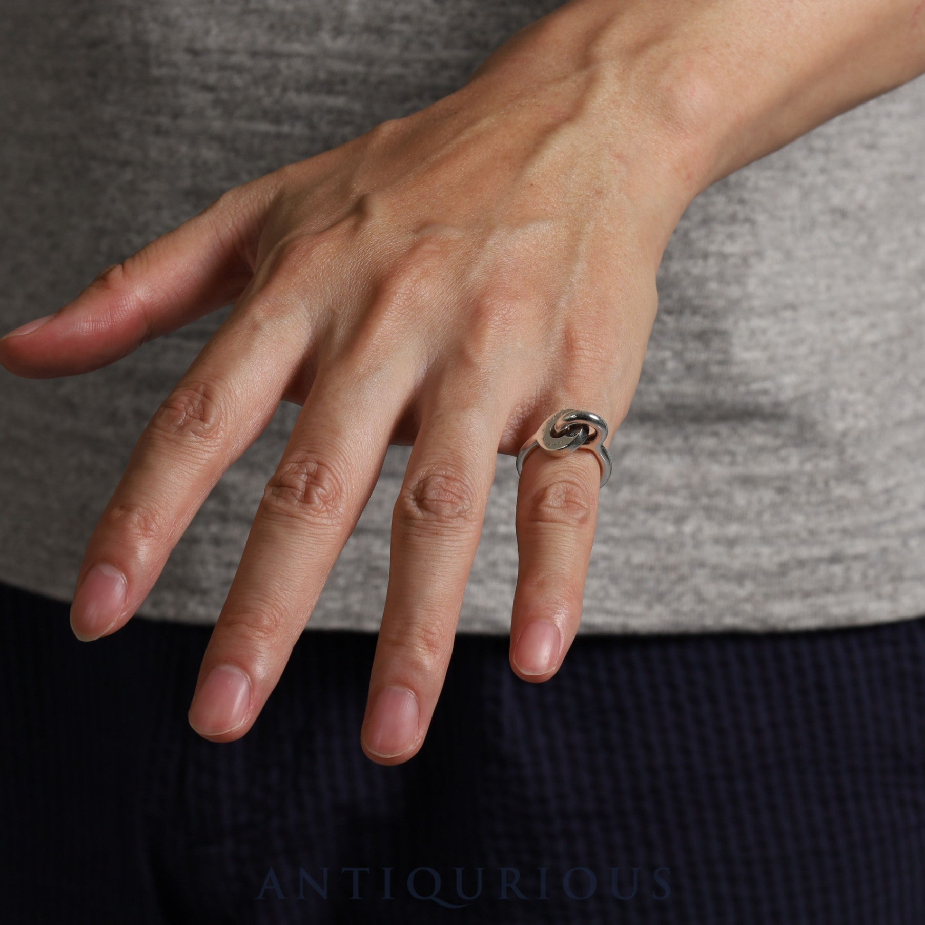 エルメス HERMES 51サイズ メンズピンキーリング可能 アンシェネ