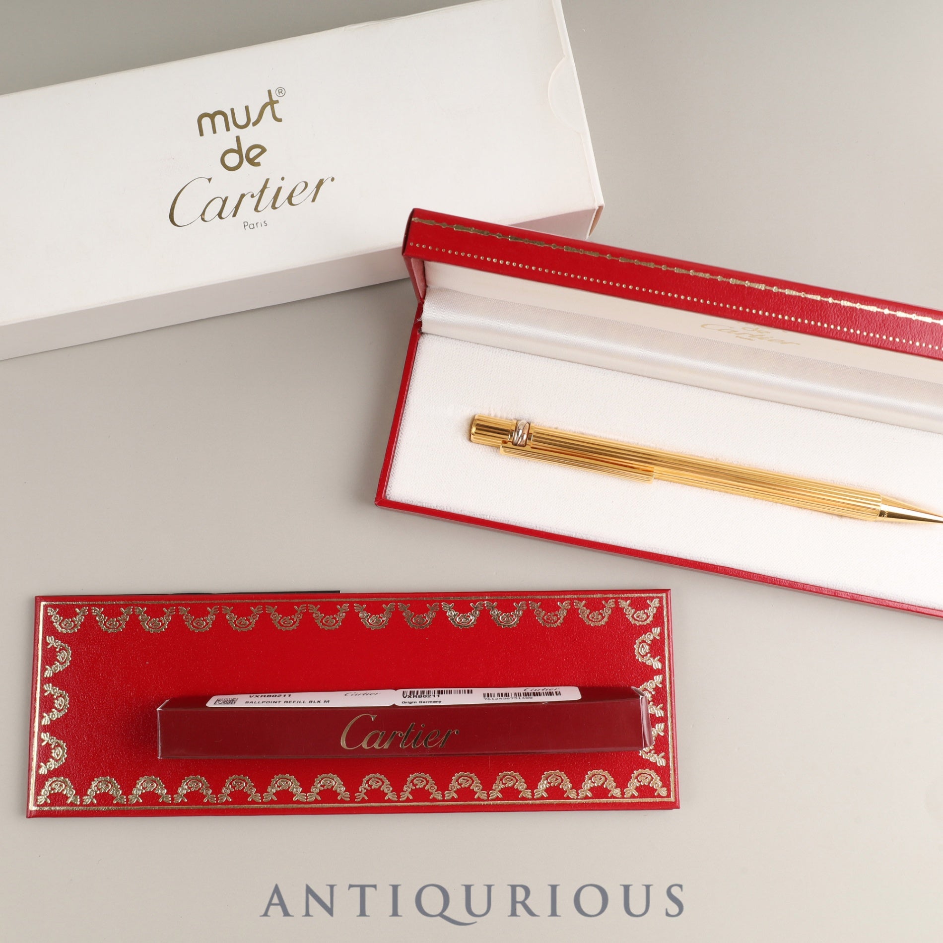 カルティエ トリニティ ボールペン 青インク ケース 冊子 国際保証書