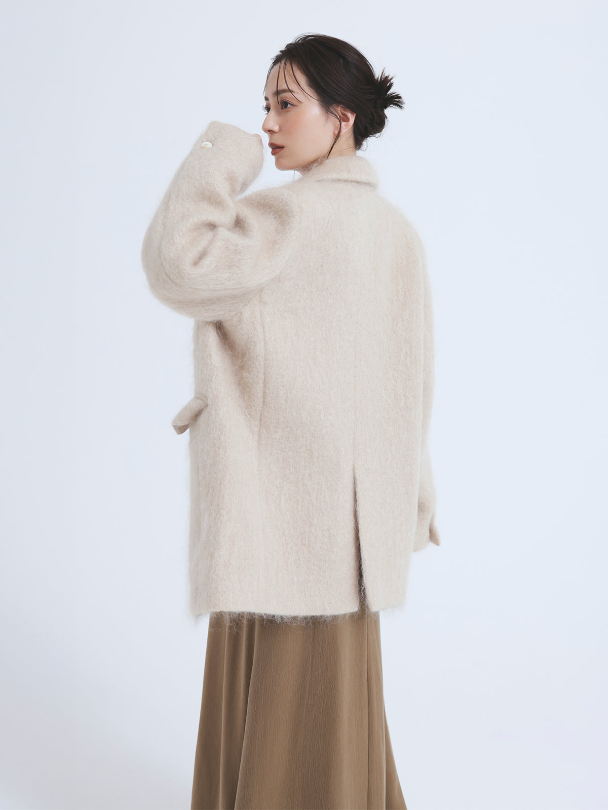 モヘアシャギーテーラードジャケット