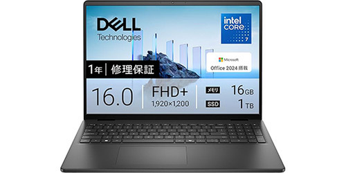 DELL ノートPC 4K タップチパネル i7-16GB-512 office DELL ノートPC