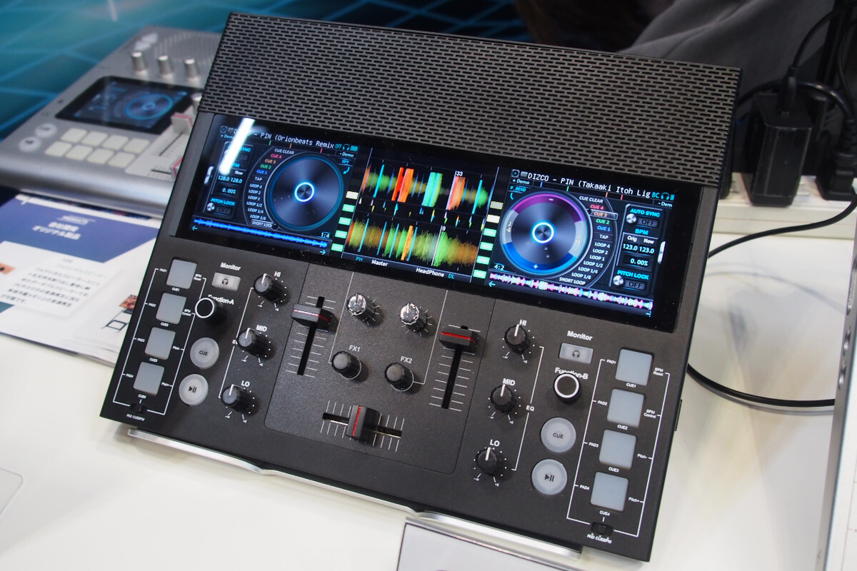 FJ1 DJコントローラー A4サイズ ブラック ポータブルDJシステム「FJ1