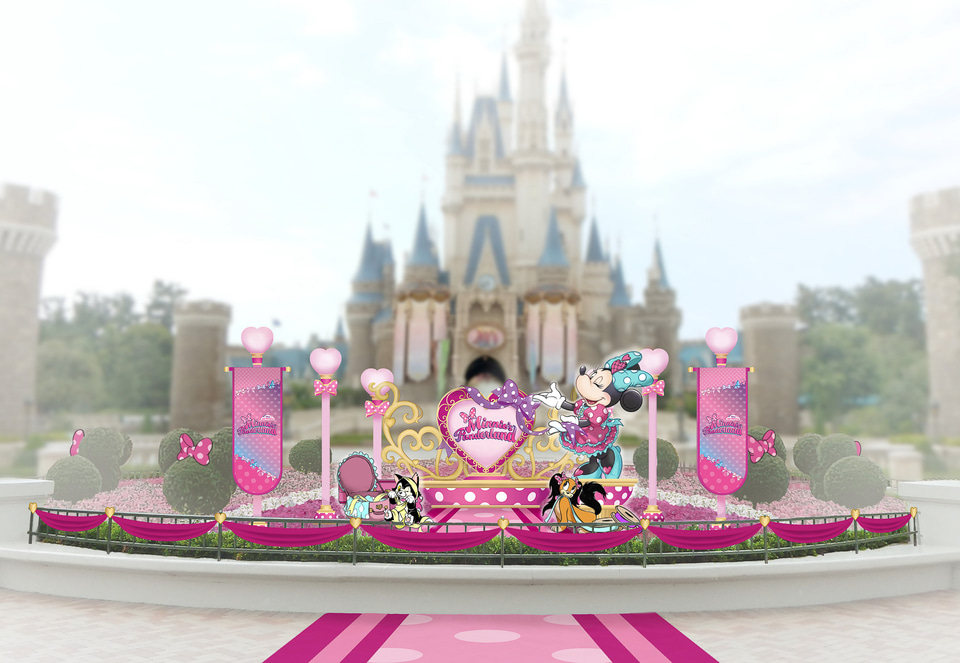 ディズニー・パルパルーザ」はミニー尽くし！ リボン型モニュメントに