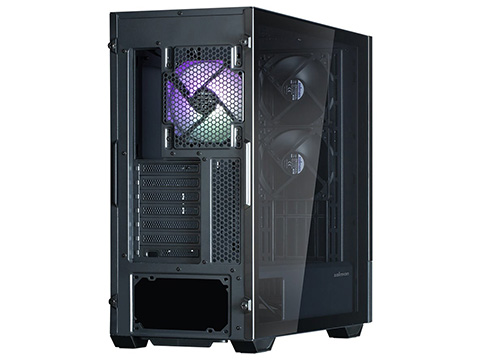 前面に15.6型モニターを備えたPCケース「Z10 DS Black」がZALMANから