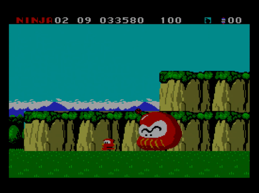 人気アーケードゲームの移植作、MSX2版『忍者くん 阿修羅の章