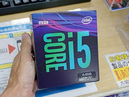 宇*治様 Intel Core i5-9500 i7-8700 Core i7-8700 対 Core i5-9500