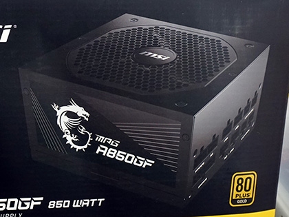 MSIのフルモジュラー電源「MPG A850GF」が発売、保証は10年 - AKIBA PC