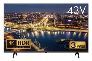 ゲオ、4K対応Google TV搭載チューナーレステレビ。43型32780円から
