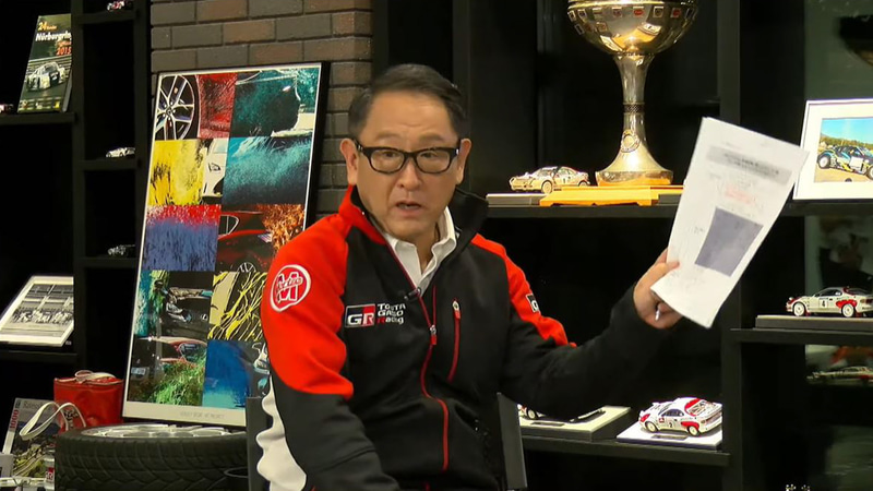 TOYOTA GAZOO Racing トヨタの社長さんのサイン入り TOYOTA GAZOO