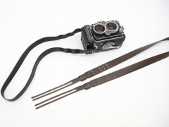 TOKYO TRADING、ローライフレックスF型用の本革ストラップ - デジカメ