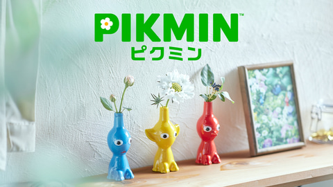 Nintendo ピクミン一輪挿し花瓶 3種セット ✦美品✦ピクミン花瓶セット