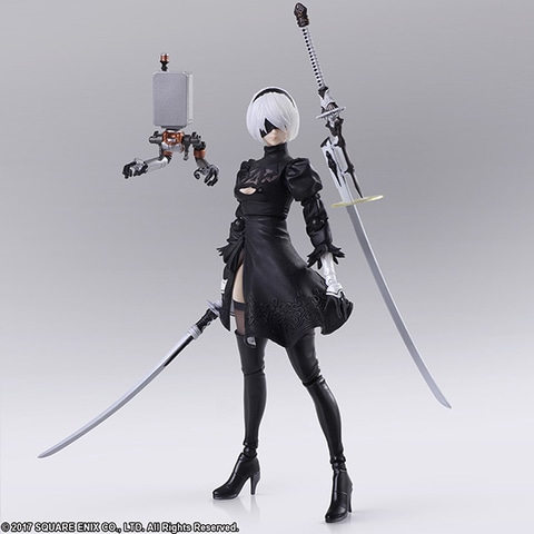 ニーアオートマタ」より、「2B」のアクションフィギュアが「Amazon」に