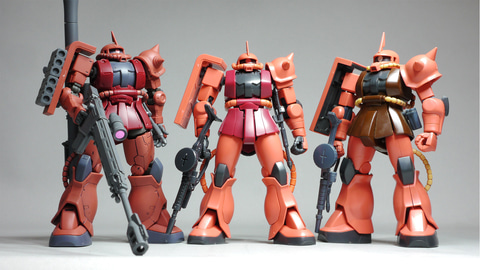 レビュー】ガンプラ「HG 1/144 シャア専用ザクII」レビュー 「素材の