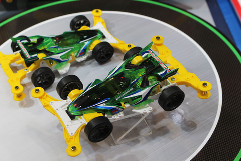 静岡ホビーショー】クリヤーボディのミニ四駆「レイスピアー（VZ