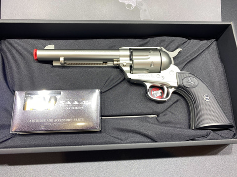 静岡ホビーショー】東京マルイ、エアガン「SAA.45 シルバーモデル