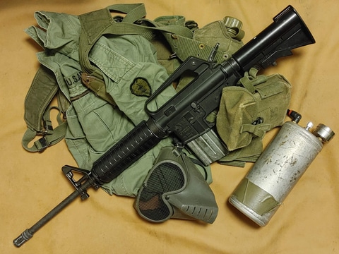 中古 エアガン パイソン 当時のもの 30年前 1990年代 中古 エアガン