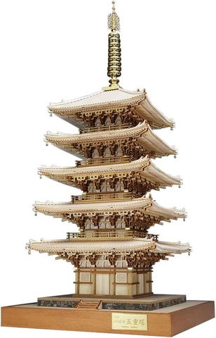 ウッディジョーの木製模型「1/75 醍醐寺 五重塔」がAmazonにて約10