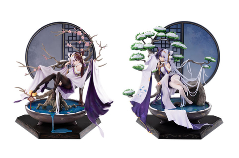 アズールレーン」より軽巡姉妹の肇和と応瑞が春節衣装姿でフィギュア化