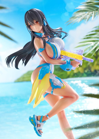 全高約30cm！競泳水着を纏ったメガミデバイスフィギュア「朱羅 蒼衣 翠