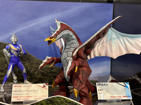 ウルトラマンティガ」より「S.H.Figuarts メルバ」が参考展示【#魂