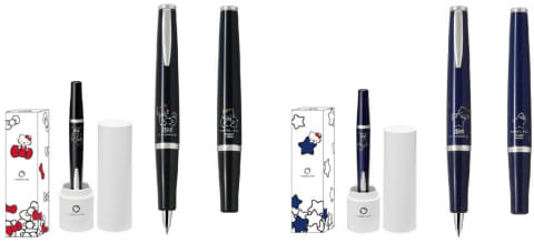 パイロット、ハローキティコラボのラメ入り軸ボールペン - Impress Watch