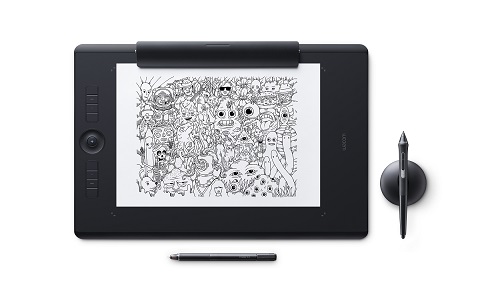 筆圧8192レベル対応の新世代「Wacom Intuos Pro」発売、紙へのスケッチ