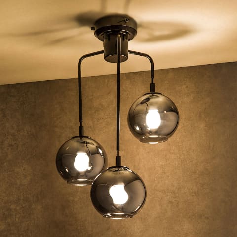 ニトリ、3つのガラスシェードで部屋を彩るペンダントライト - 家電 Watch