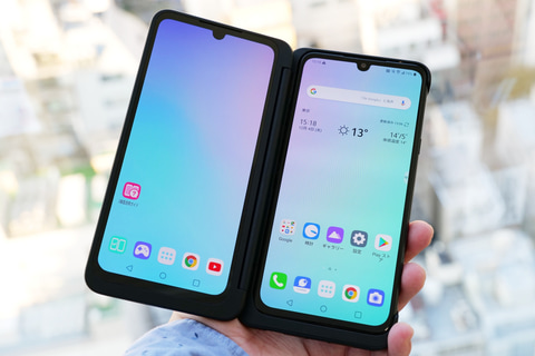 LG G8X ThinQ」クイックインプレッション] 2画面スマホ経験者から見た