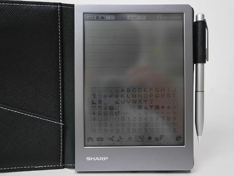 シャープ、5,000ページ保存可能になり処理が高速化した電子ノート「WG