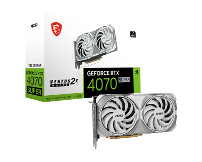 MSI GeForce RTX™ 4070 SUPER 12G VENTUS 2X WHITE