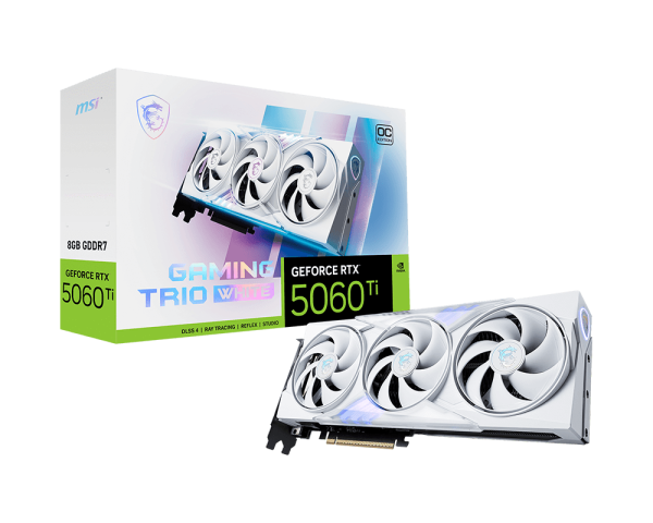 MSI GeForce RTX™ 5060 Ti 8G GAMING TRIO OC WHITE