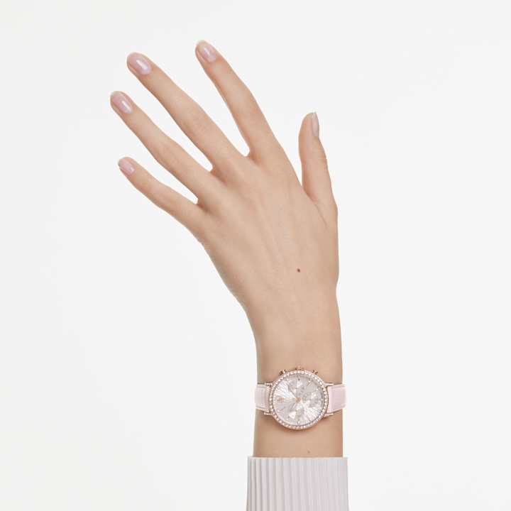SWAROVSKI Octea Chrono 腕時計 白 ローズゴールド セール】【公式