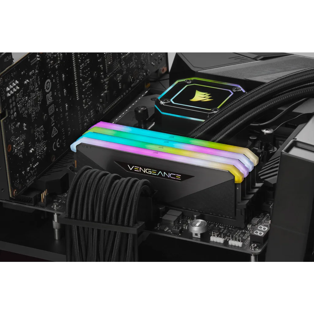 VENGEANCE® RGB RT 32GB (2 x 16GB) DDR4 DRAM 3200MHz C16 Memory Kit