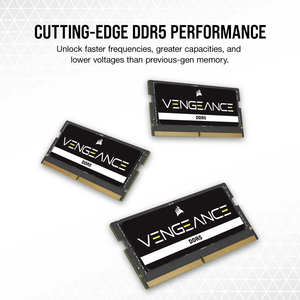 VENGEANCE DDR5 SODIMM 16GB (1x16GB) DDR5 4800 (PC5-38400) C40 1.1V