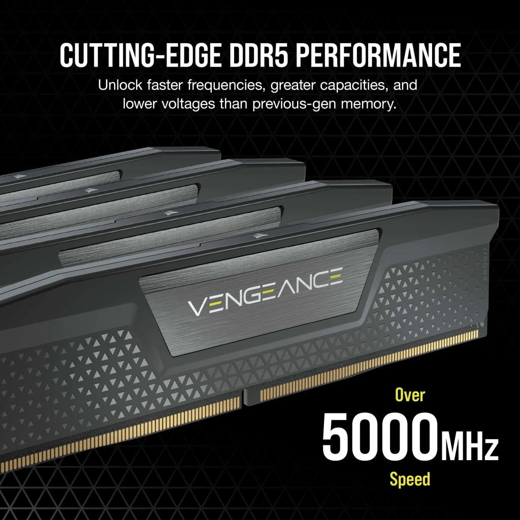 VENGEANCE® 32GB (2x16GB) DDR5 DRAM 6200MHz C36 Memory Kit — Black